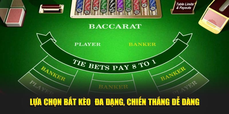 Lựa chọn bắt kèo đa dạng, chiến thắng dễ dàng
